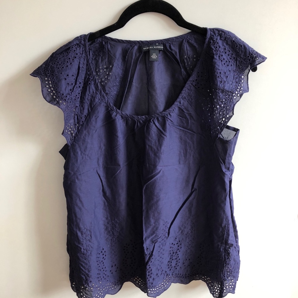 [Banana Republic] Dark Blue Top